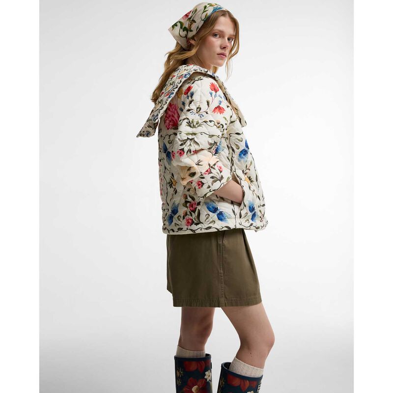 Barbour x FARM Rio Azelia Quilted Jacket image number 3